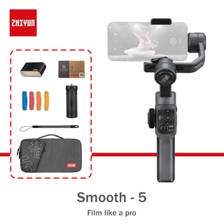 [Ready Stock] ZHIYUN Smooth 5 3-Axis Focus Pull & Zoom Handheld Phone Gimbals Stabilizers for Smartphone