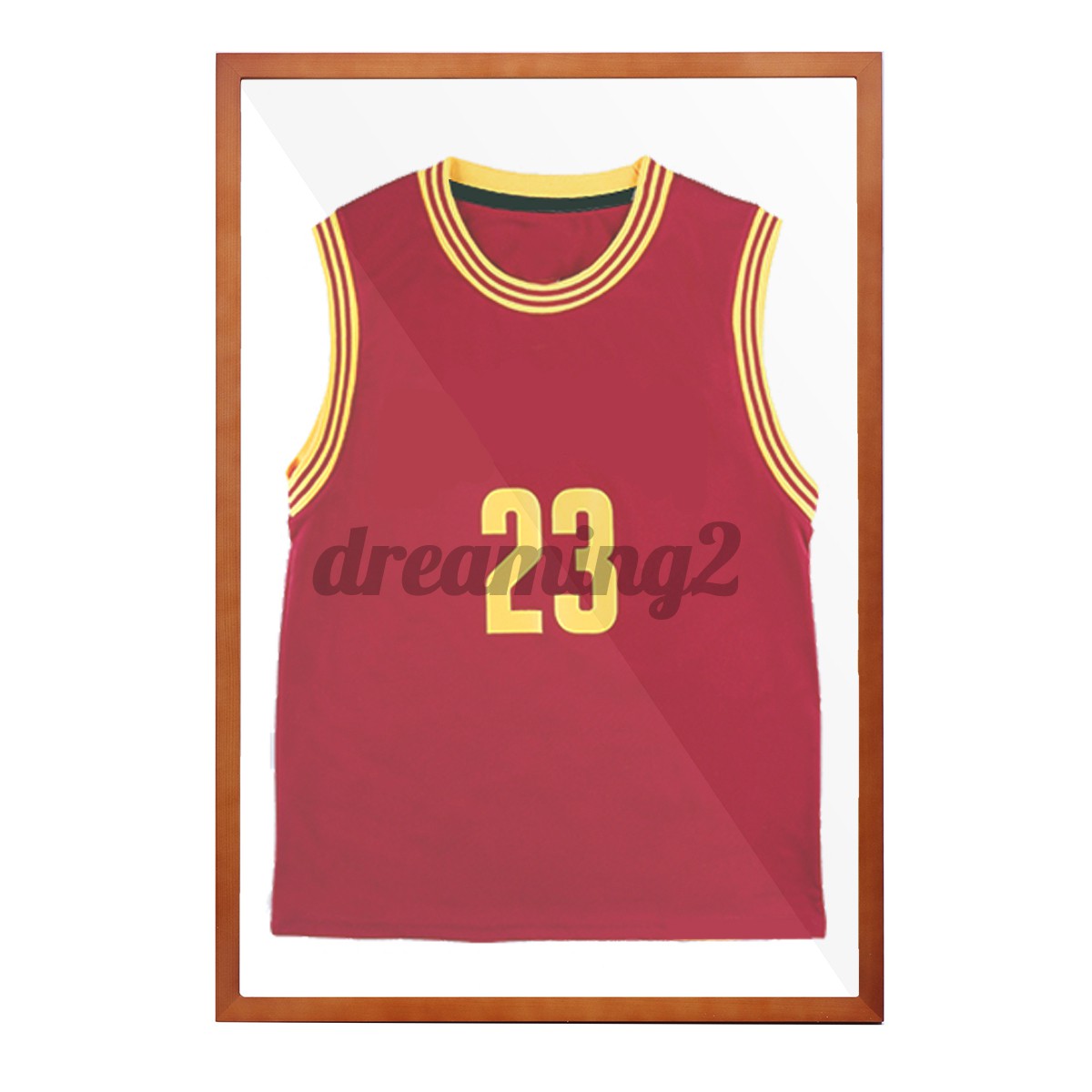hanging jersey in shadow box
