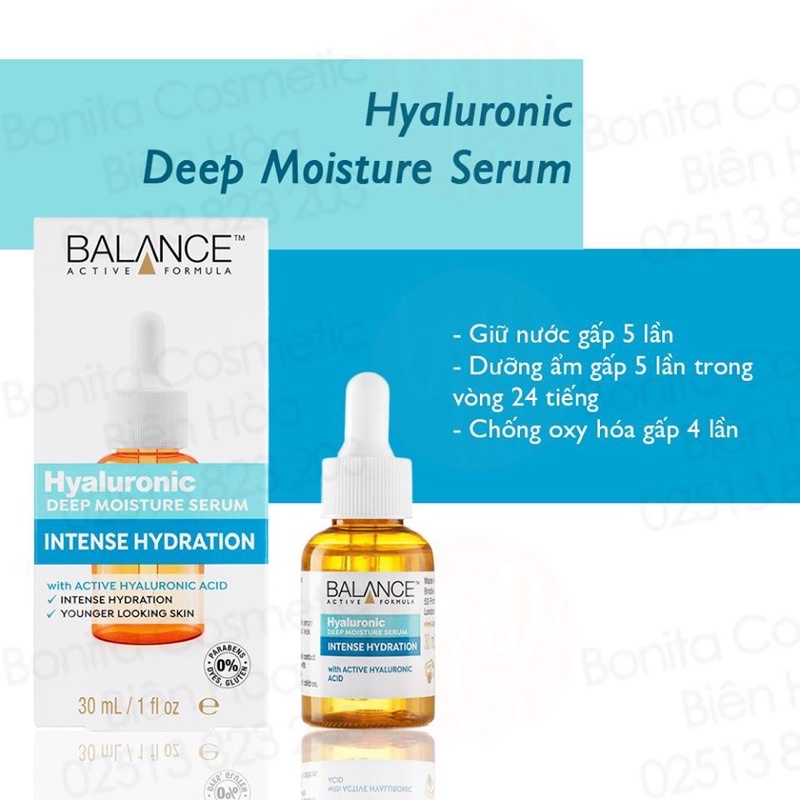 Balance Active Formula Hyaluronic Deep Moisture Serum 30ml Shopee Singapore