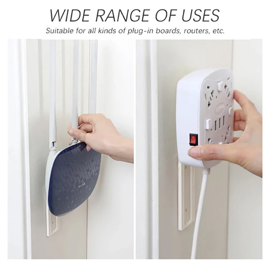 Row Plug Holder Strong Hanging Wall Home No Punching Patch Panel Socket