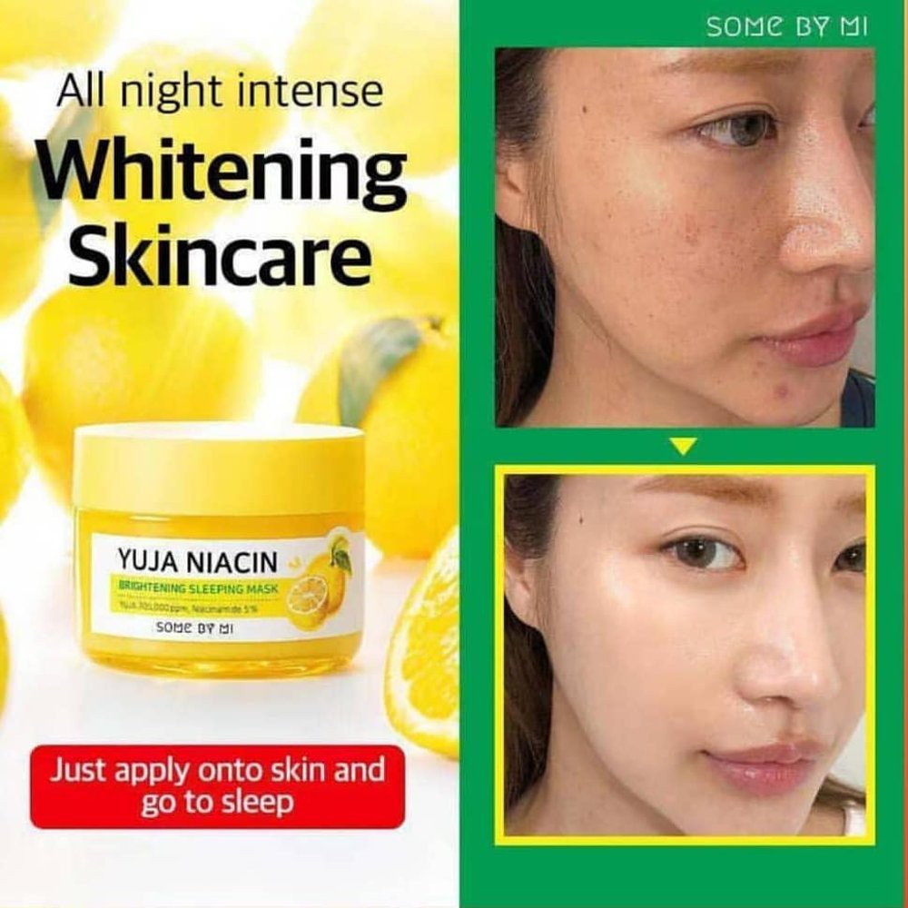 Promo Somemi Yuja Niacin 30 Days Miracle Brightening Sleeg Mask 60g 100 Original Korea Cheap Singapore