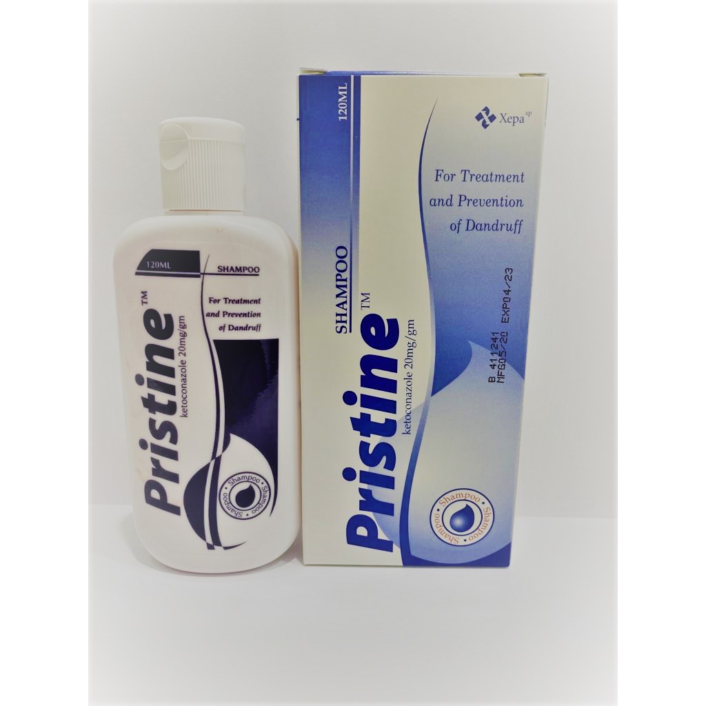 Pristine Shampoo Ketoconazole shampoo for dandruff and white spots