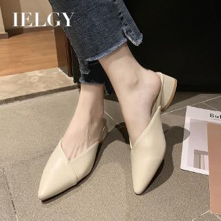 Image of IELGY women's shoes, true to size, elegant chunky heeled sandals in colors, top of the shoe trends