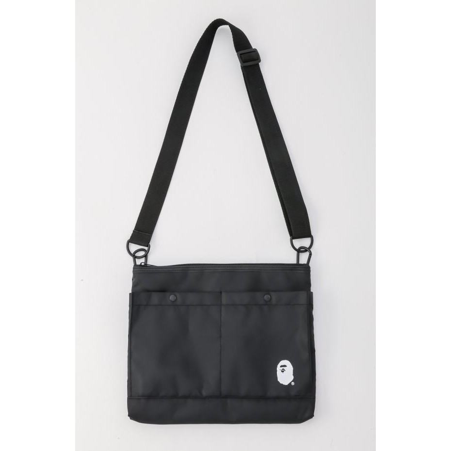 A Bathing Ape BAPE - Black Nylon Sling Bag with Adjustable Strap | Shopee Singapore