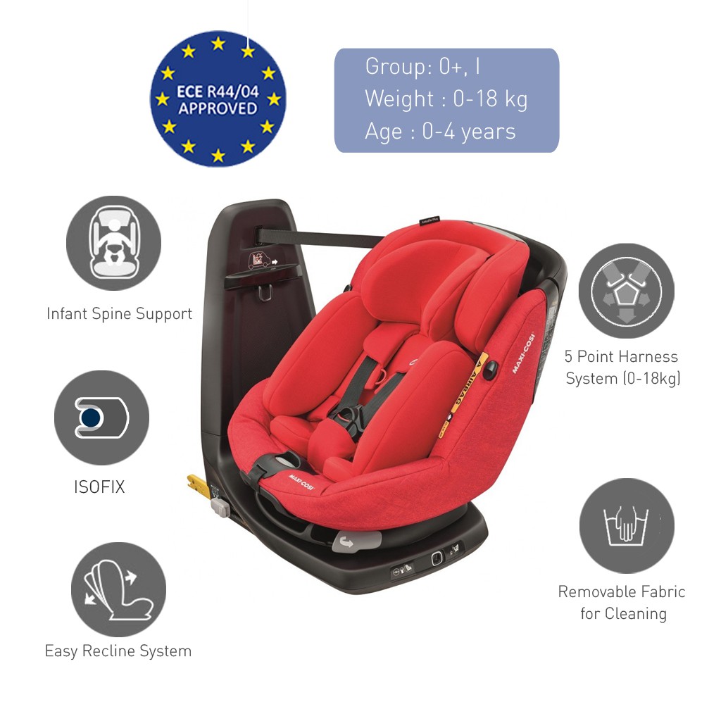 Maxi Cosi Axissfix Plus Car Seat 0 19kg Shopee Singapore