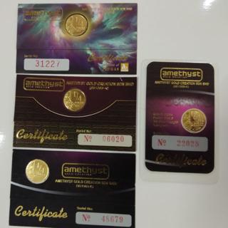 Amethyst Maa Gold Coin Gold Bar 999 9 Shopee Singapore