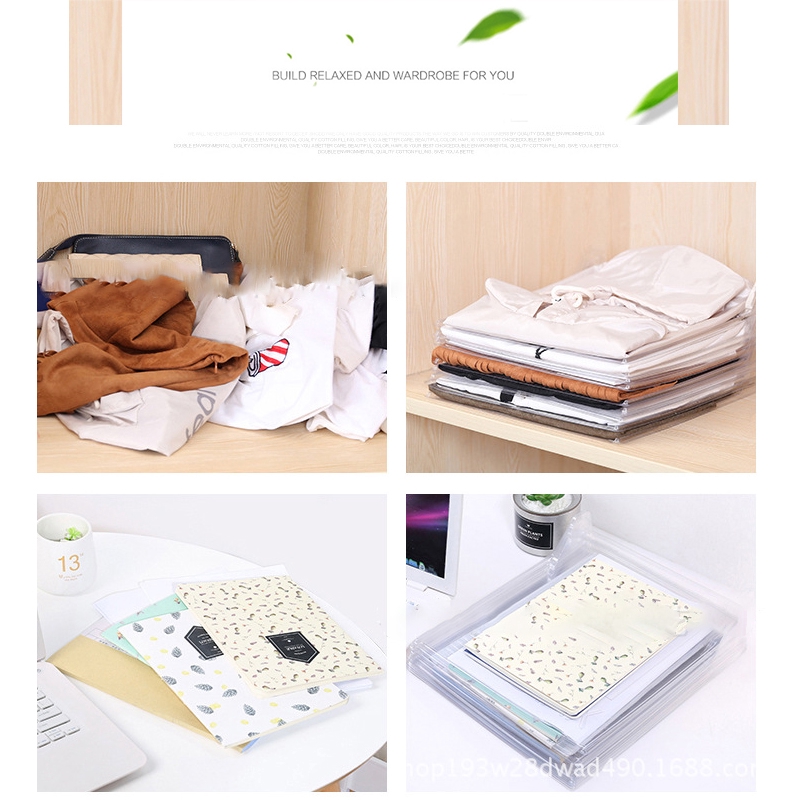 10pcs Clothe T Shirt Folding Board Shelf Dividers System Closet