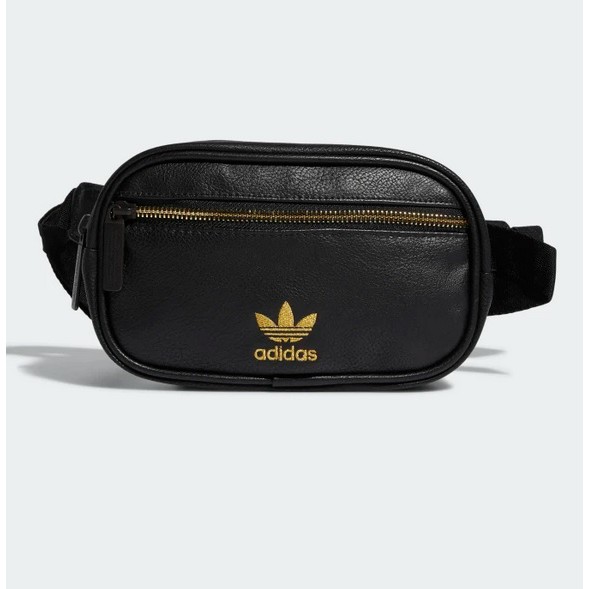 adidas fanny pack black and gold
