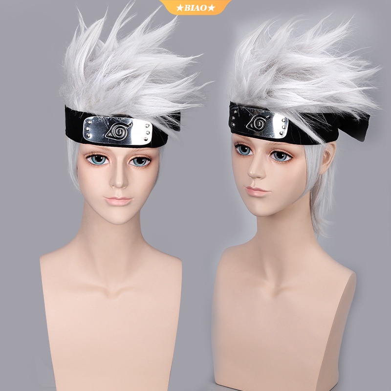 Anime NARUTO Cosplay Hatake Kakashi Wig Heat Resistant Hair Wigs ...