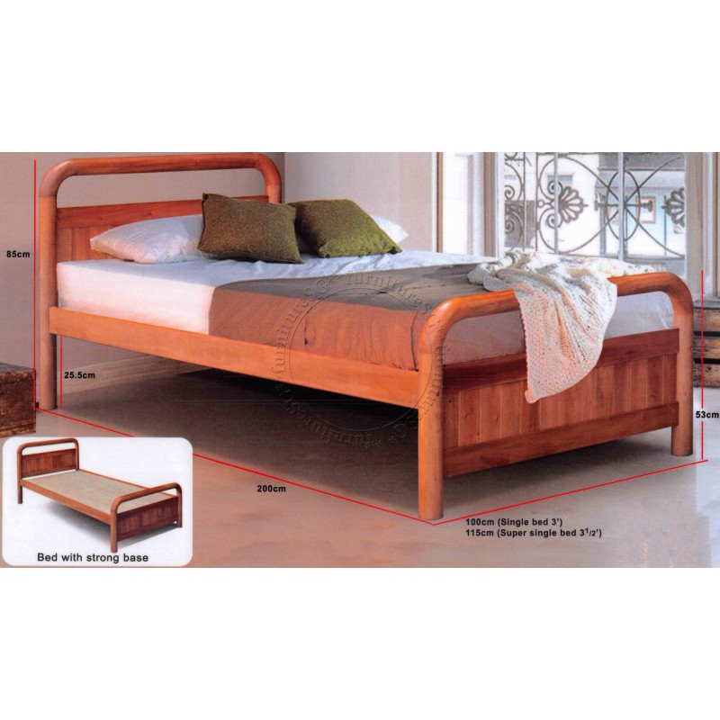 Solid Wooden Bed Frame Flat Plywood, Simple Bed Frame King Size Dimensions In Cm Singapore
