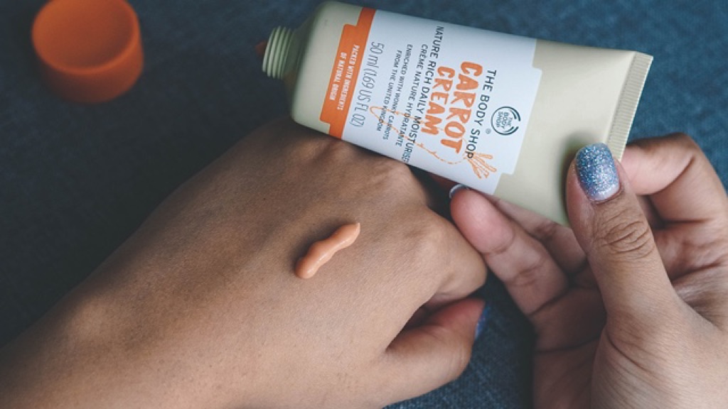 carrot cream moisturiser