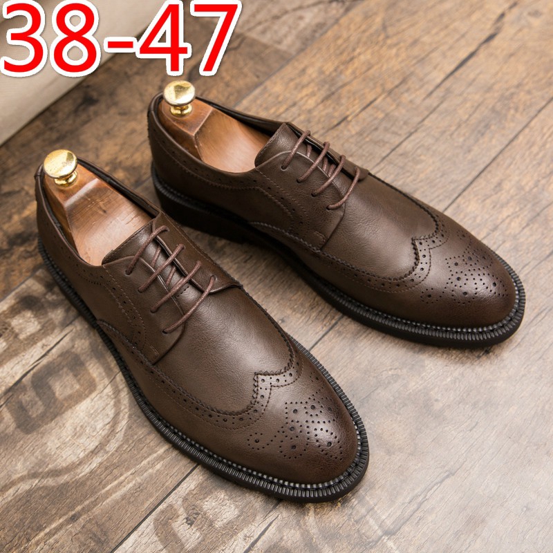 brown leather casual shoes