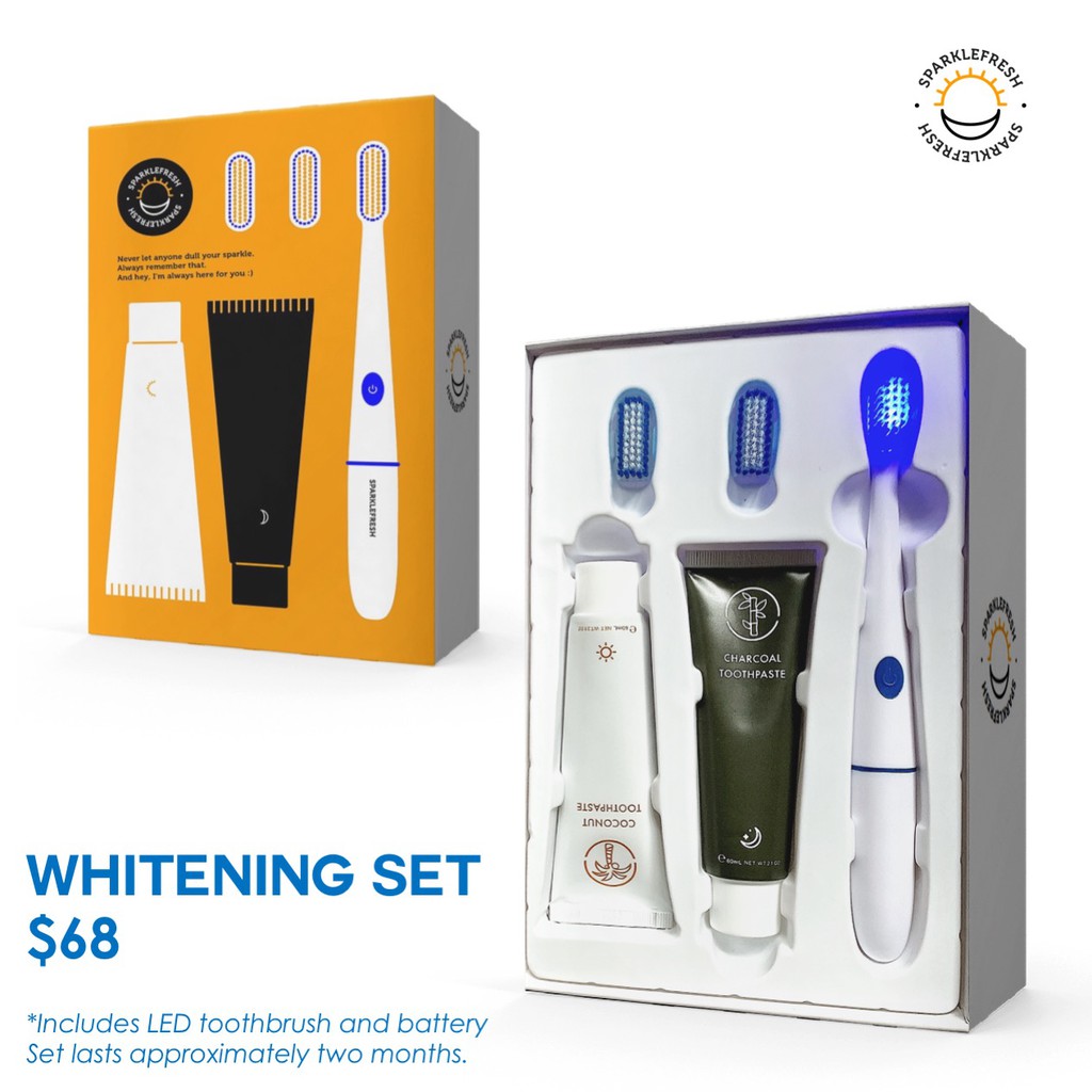 led whitening toothbrush