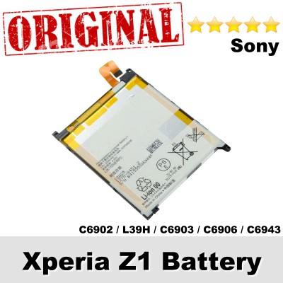 Original Battery Sony Xperia Z1 L39h L39t C6902 Battery Lis1525erpc Shopee Singapore