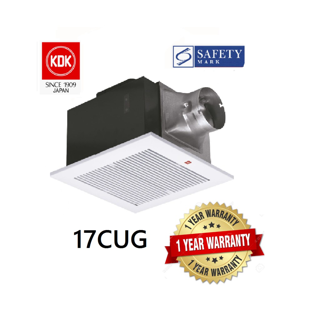 KDK 17CUG Exhaust Fan Ceiling Mount Ventilating Ventilation Fan
