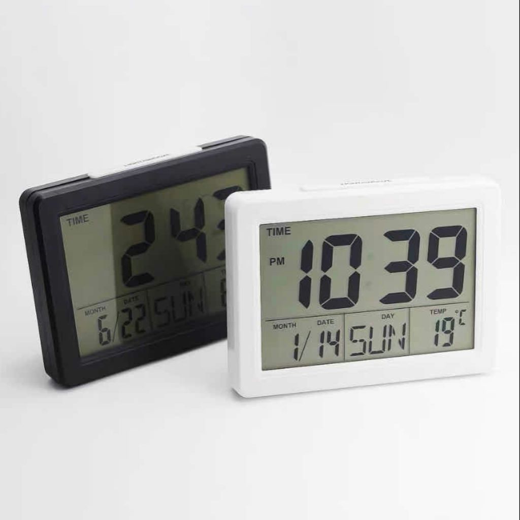 Muitifunction Digital Clock Calendar Temperature LCD Display Desktop