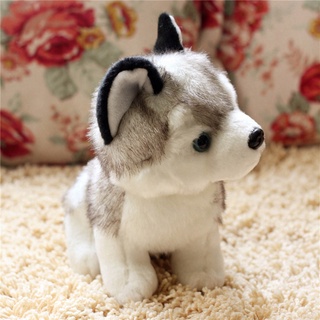 FHS 18CM Simulation Cute Dog Plush Toys Lovely Husky Animal Dolls Stuffed Soft Toys For Kids Boys Gift #6
