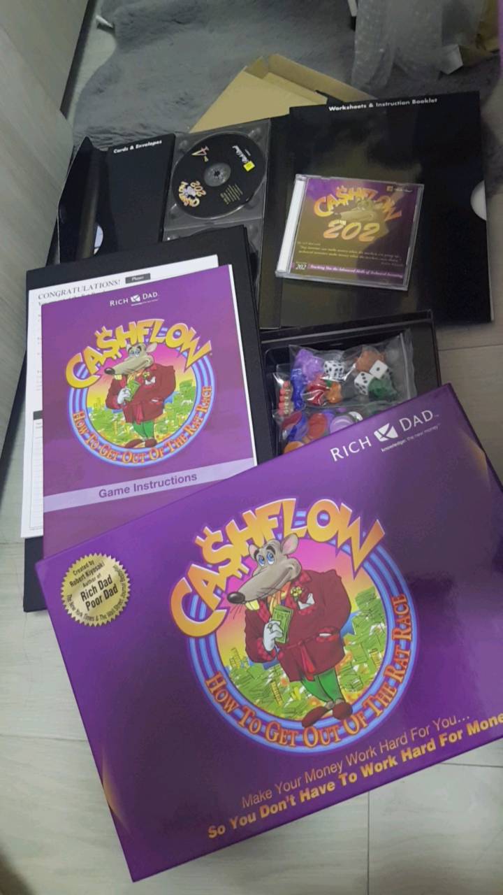 CASHFLOW 101 Rich Dad Poor Dad Board Game Fullset | Shopee Singapore