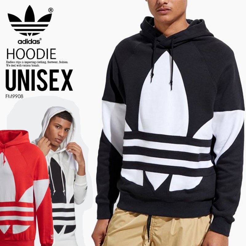 adidas hoodie white and black