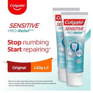 Image of Colgate Sensitive Pro Relief Original Toothpaste 110g x 2 Valuepack