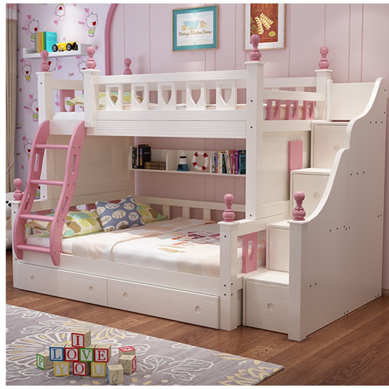 wooden princess bed