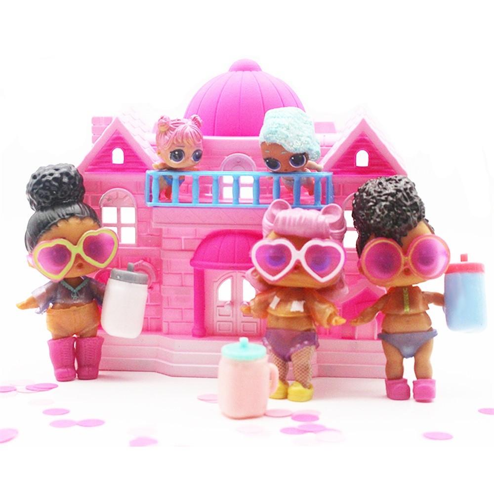 plastic dollhouse family