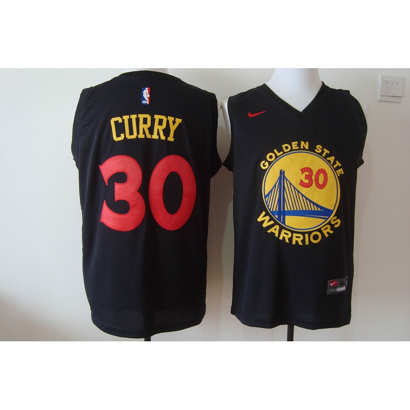 golden state warriors black and red jersey