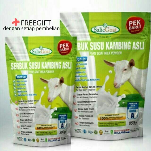 Shop Malaysia Salic Goat Milk Susu Kambing Asli 300gm Ready Stock Shopee Singapore