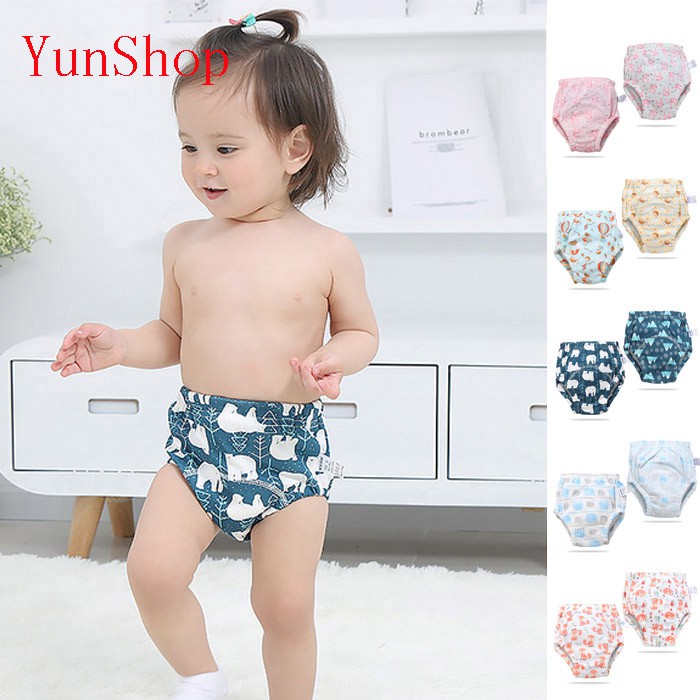 2 Packs Baby Training Pants Kids Underwear Toddler Potty Baby Boys