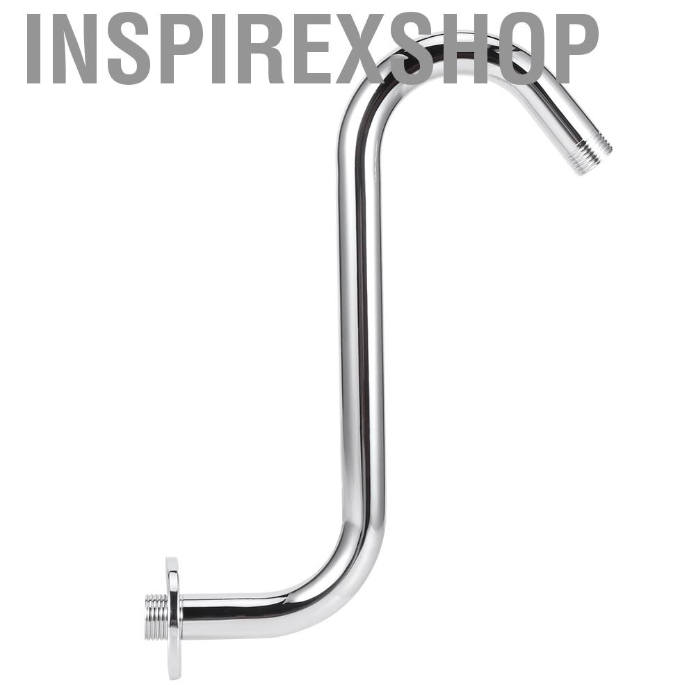 Inspirexshop Stainless Steel Bathroom Wall Mounted Gooseneck Shower Arm Head Extension Pipe Shopee Singapore