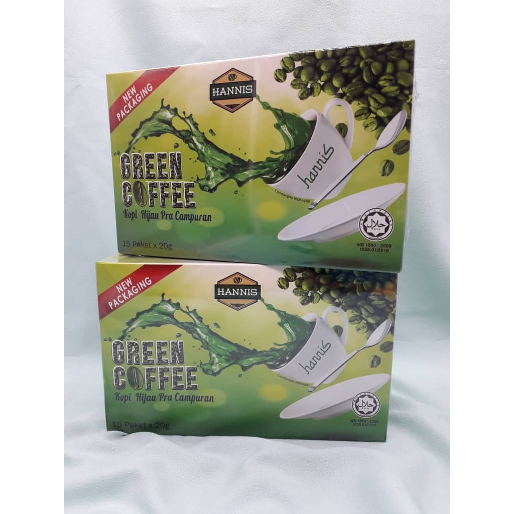 Shop Malaysia Hannis Green Coffee New Packaging 100 Original Hq Shopee Singapore