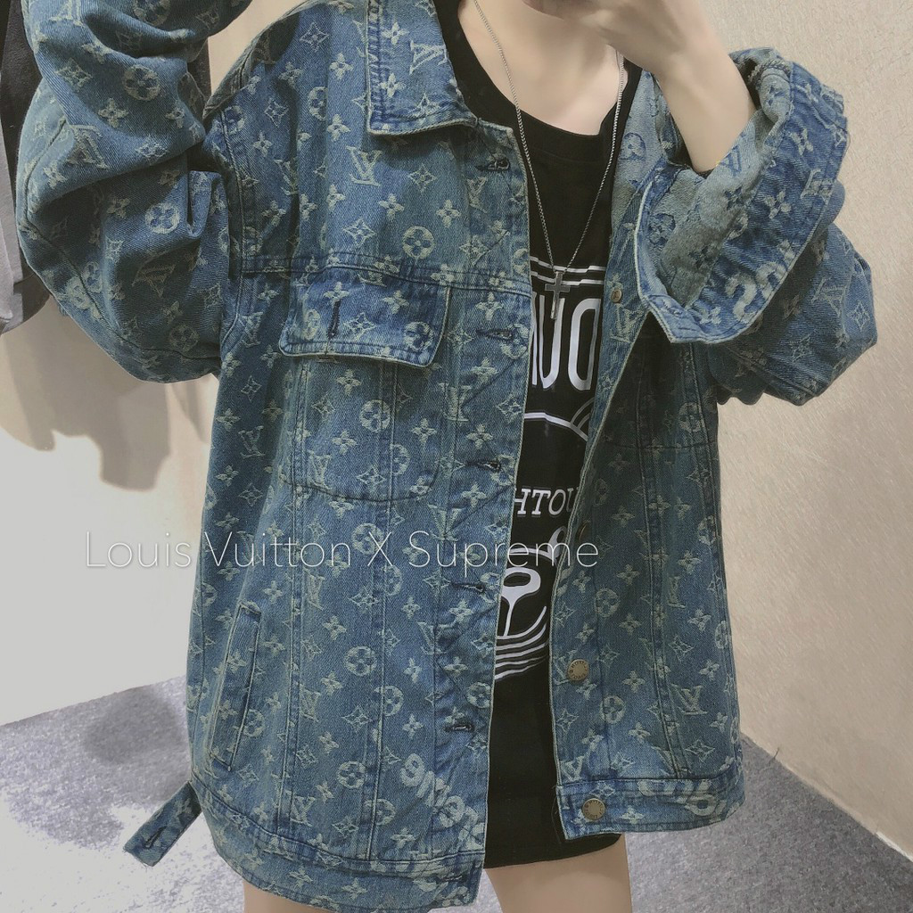 louis vuitton x supreme denim jacket