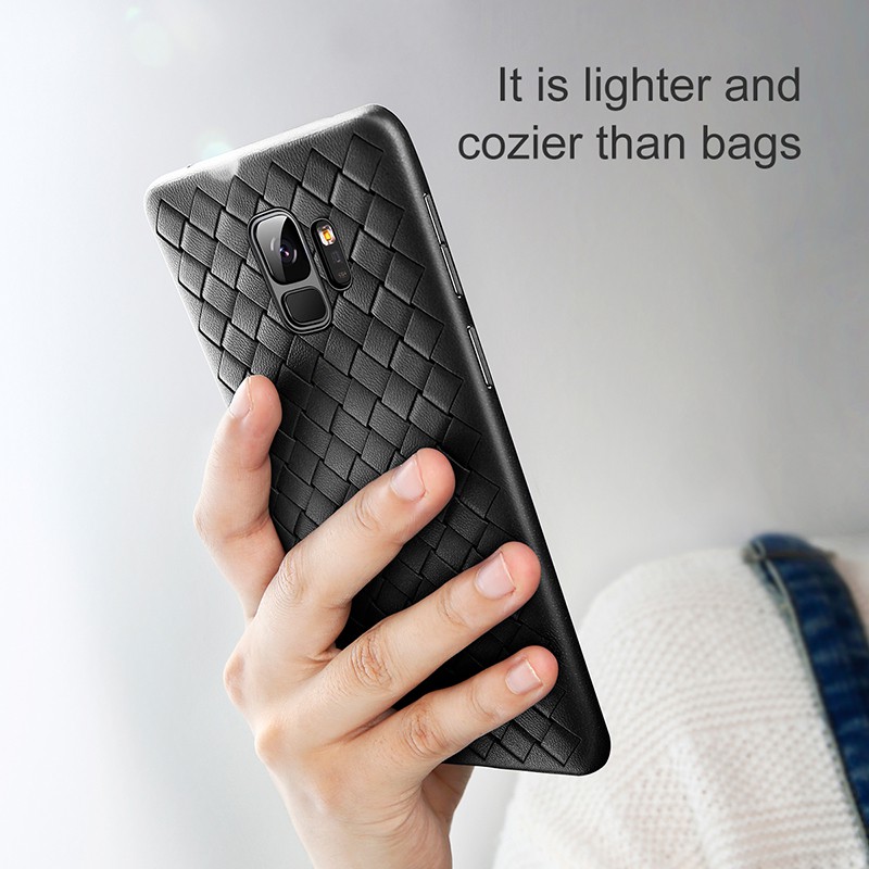 Ursa Mart  BASEUS Weaving Case for Samsung S9 / S9 Plus  Cover  Casing  Thin  Light  Anti Fingerprint