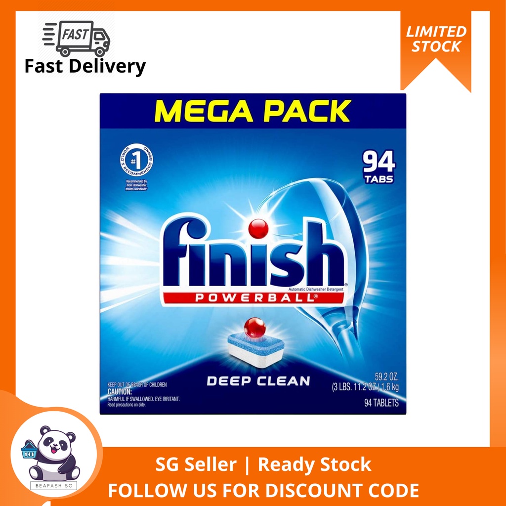 Finish All In 1, Dishwasher Detergent Powerball Dishwashing Tablets Dish Tabs, Fresh Scent