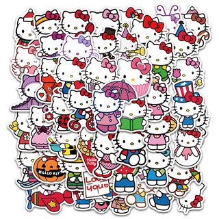 hello kitty peeker sticker