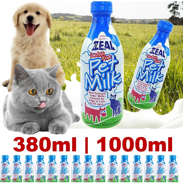 Zeal Pet Cat and Dog Milk Lactose Free 380ml/1L Shopee Singapore