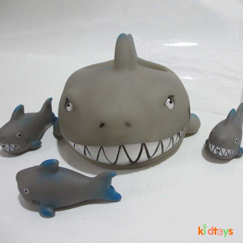 rubber shark bath toy