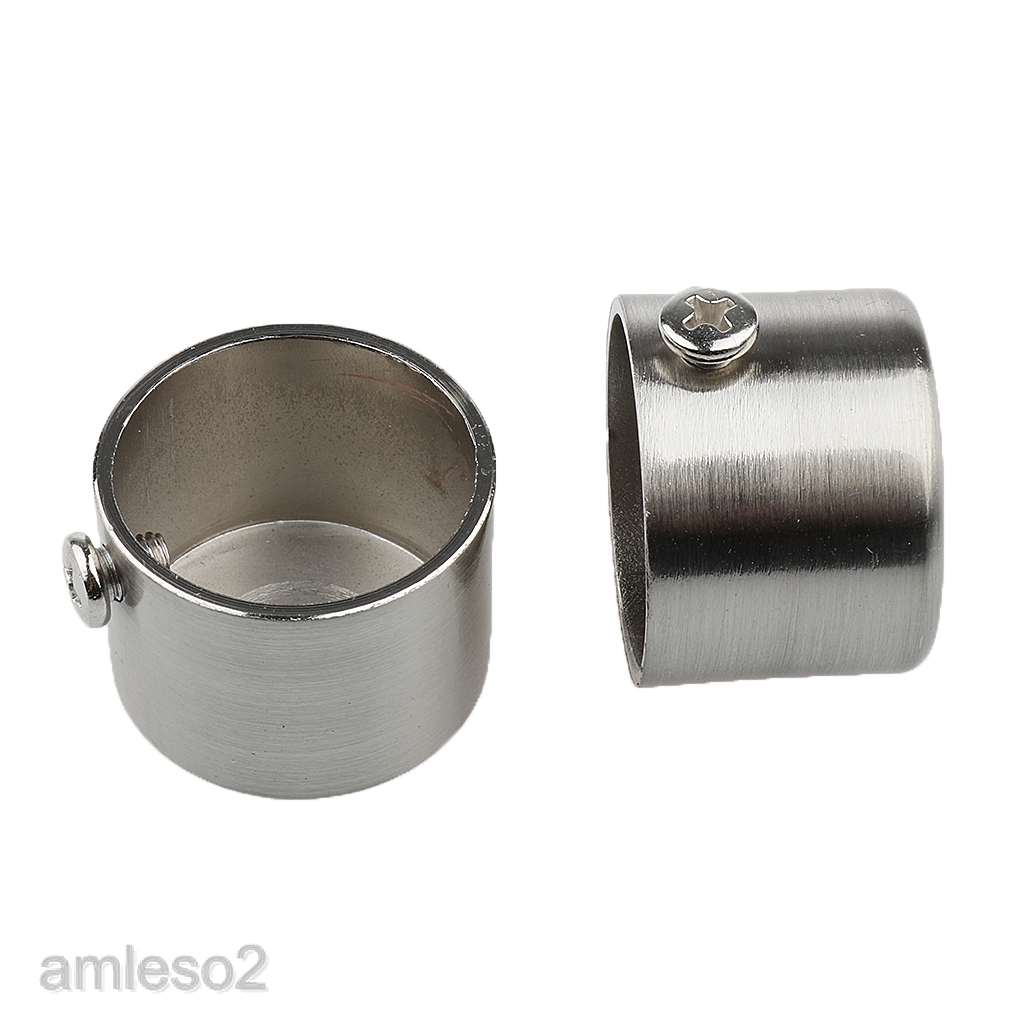 Metal Curtain Pole Recess Brackets Curtain Rail Support For 28mm