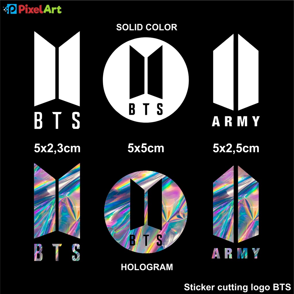 Sticker CUTTING LOGO BTS KPOP STICKER Suitable For CASE HP LAPTOP IPAD Bike  Color VARIANT PREMIUM QUALITY | Shopee Singapore