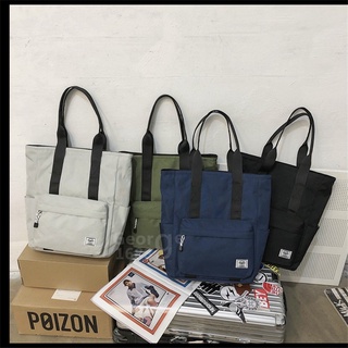 Japanese Harajuku style canvas bag fashion casual handbag unisex single shoulder big bag couple bag
