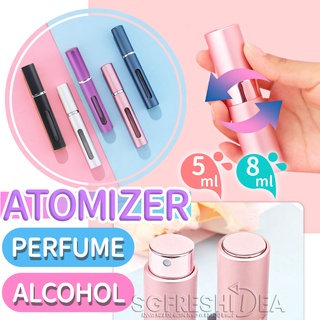 Perfume Atomizer Fragrance Travel Portable Refillable Spray Bottle Refill Glass Vial Dispenser Pump Container Atomiser