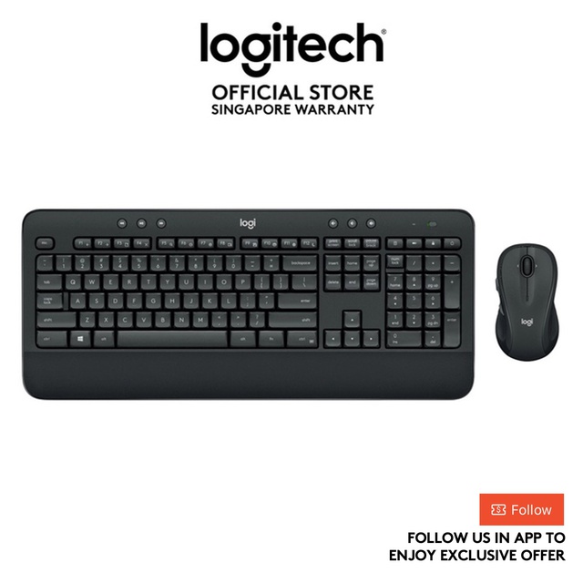 Logitech MK545 Advanced Wireless Keyboard and Mouse Combo - EBL