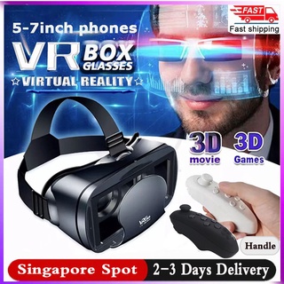 VR Glasses VRG Pro 3D Virtual Reality Full Screen Visual Wide-Angle For 5 To 7 Inch Smartphone Devices Dropshipping