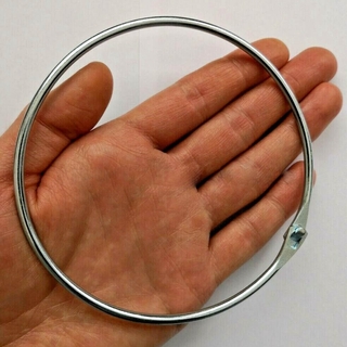 20/50/200x Steel Keyring Split Key Rings 25MM Hoop Ring Nickel Plated Steel Loop 