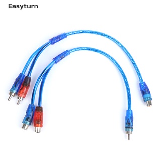 Easyturn 1Pc RCA Male To Female Splitter Stereo Audio Y Adapter Cable Wire Connector ET