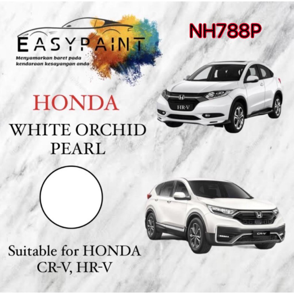 White Orchid Pearl Car Scratch Remover Paint Nh788p Honda Crv Hrv Shopee Singapore