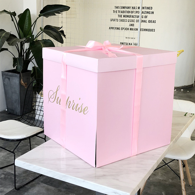 Super Big Diy Oversized Surprise Party Gift Box Valentine S Day Confession Folding Paper Boxes Shopee Singapore