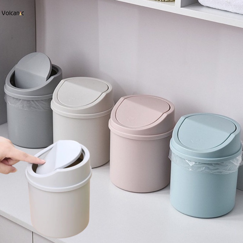 Creative Mini Waste Bin Multifunctional Desktop Garbage Trash Can