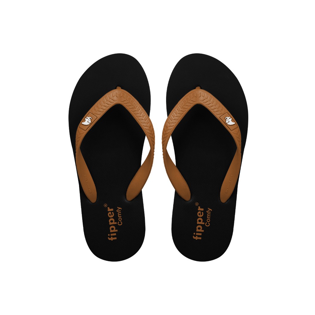  Fipper Slipper  Comfy Rubber for Unisex in Brown Shopee 