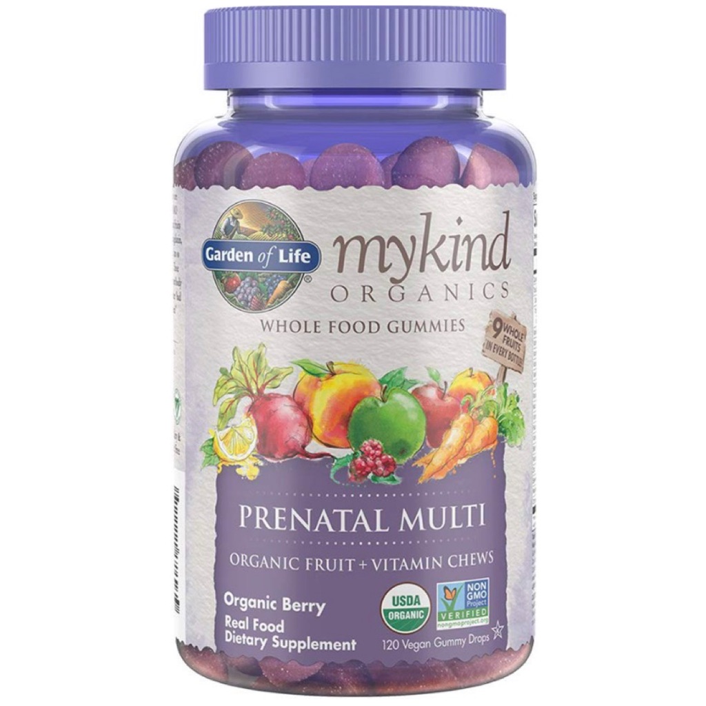 Garden of Life - mykind Organics Prenatal Gummy Vitamins - Berry - 120